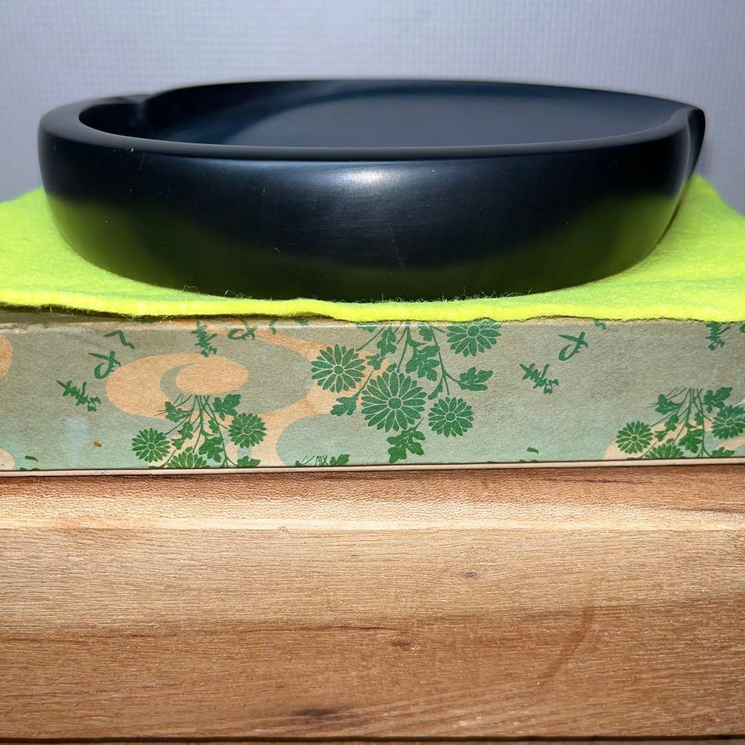 ⭕️雨畑硯　希少　桃研　雨畑真石　大阪きくや筆本舗製　美品　硯側ツルツル