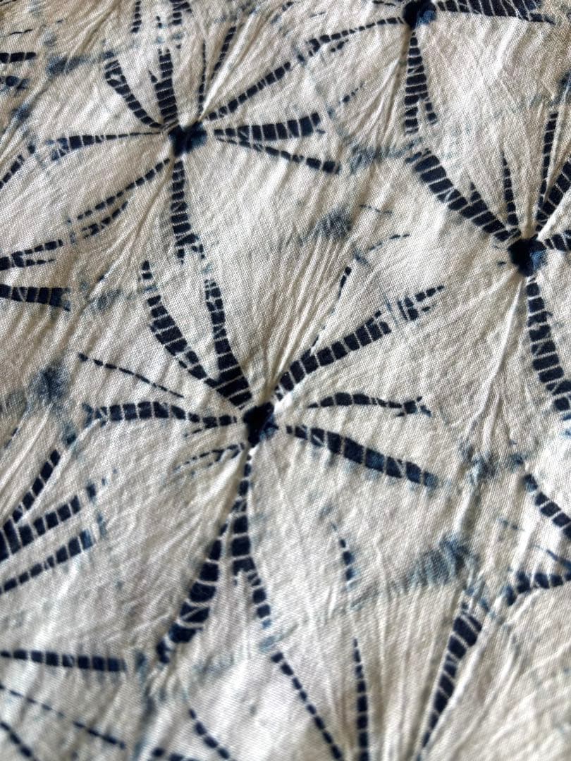 有松絞り　手蜘蛛絞り　本藍染　浴衣　着物　日本伝統工芸品