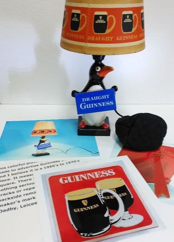 ペンギン ギネスビールGUINNESS初代電灯スタンド❤︎完全フルオリジナル製品