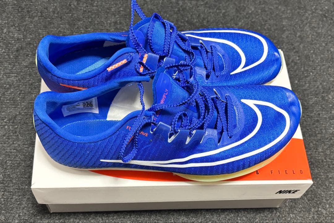 Nike エアズーム マックスフライ1 青 ※試着のみ【25.5cm・極美品】