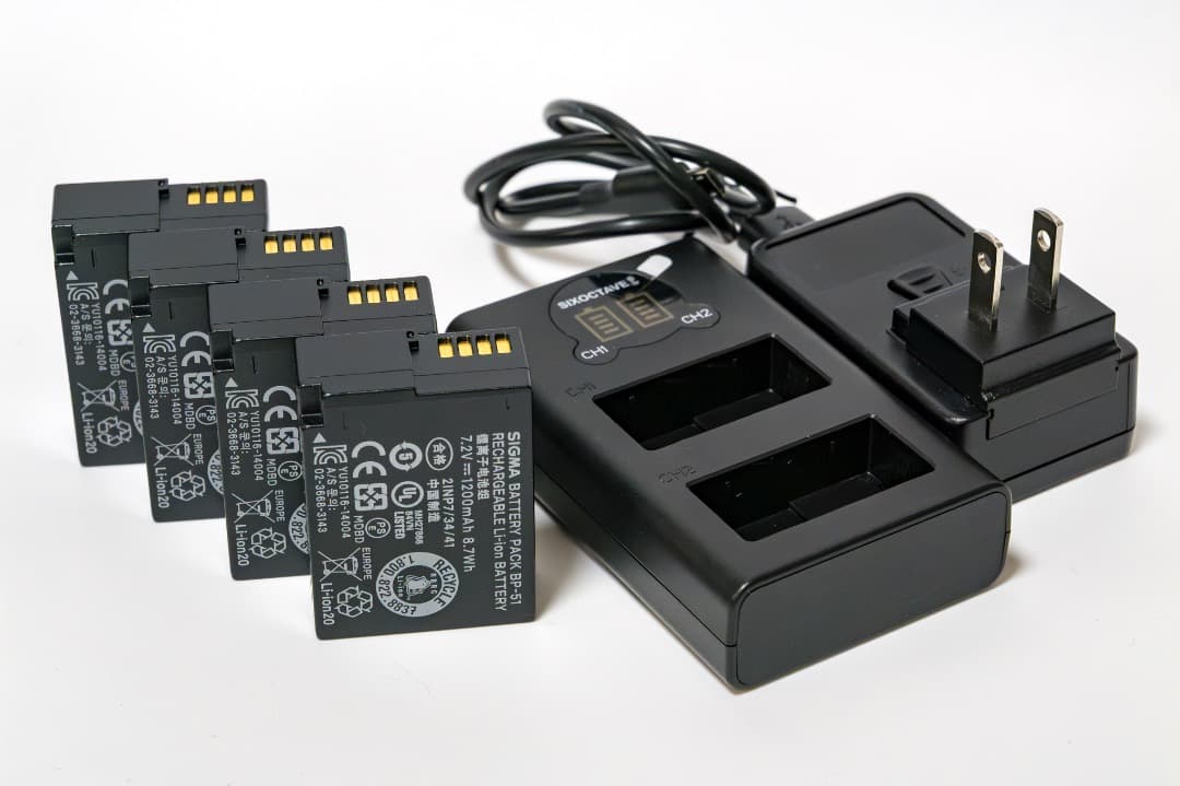 SIGMA fp 45mm F2.8 DG DN KIT＋予備バッテリー3個ほか