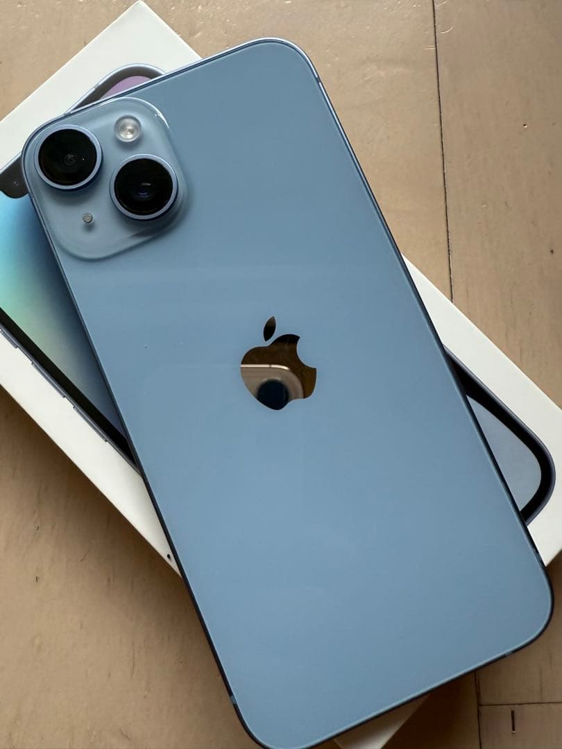 iPhone14 128G ブルー 美品 本体 SIMフリー