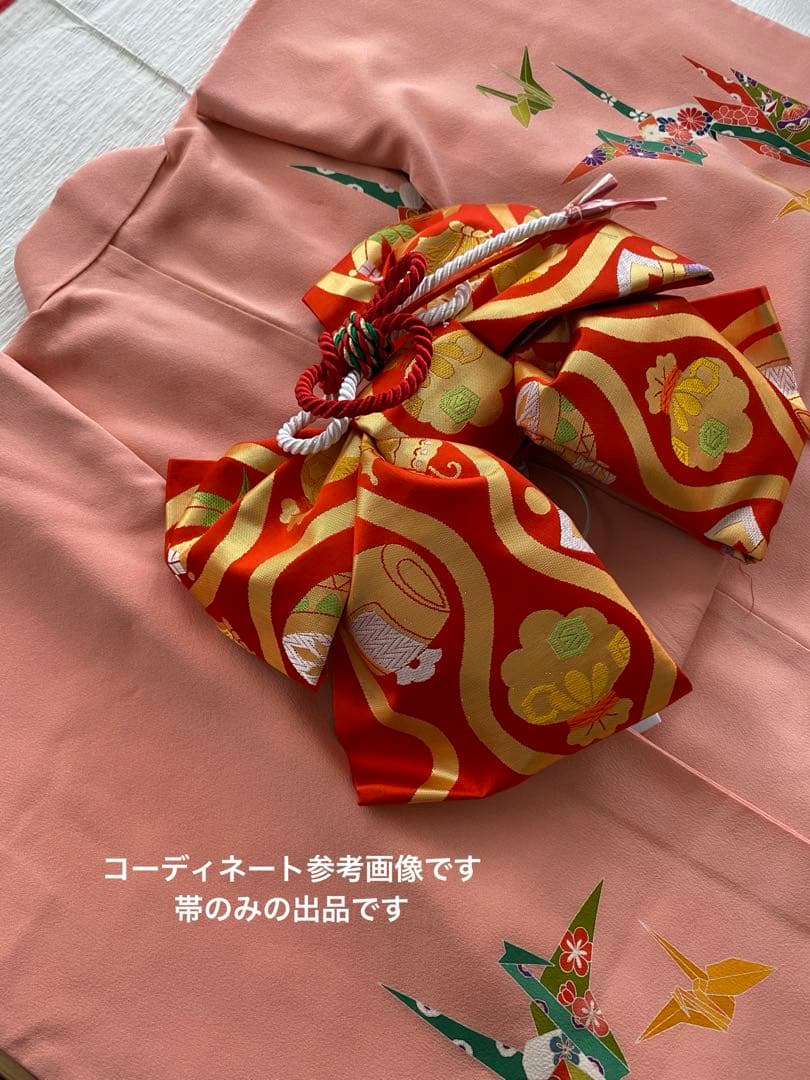新品✨７歳七五三用作り帯　都恋人