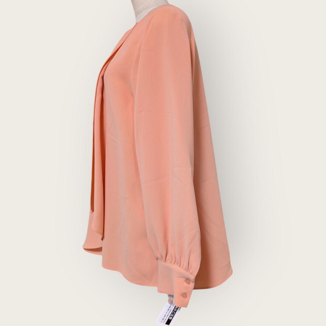 【新品タグ付】ダーマコレクション サーモンピンク ブラウス 13号 DAMA