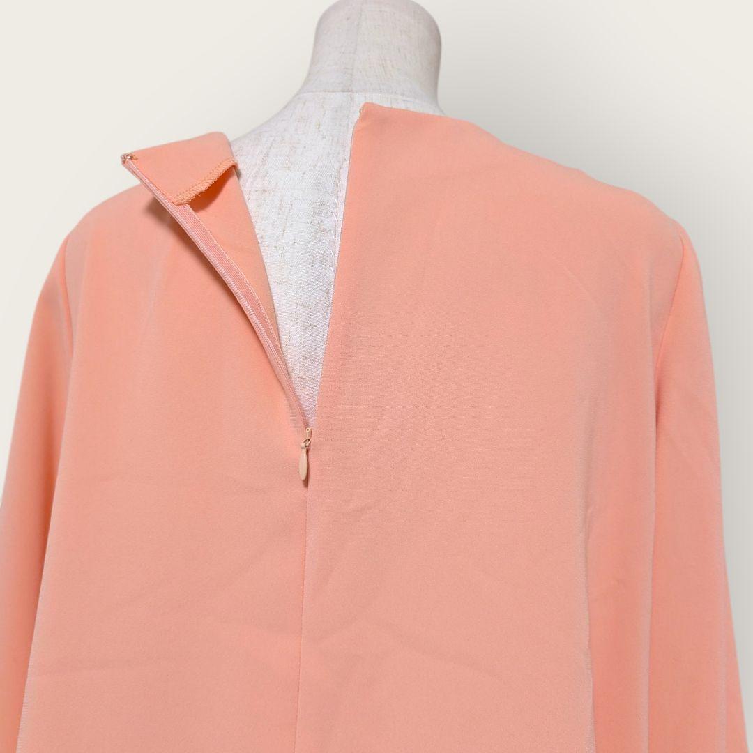 【新品タグ付】ダーマコレクション サーモンピンク ブラウス 13号 DAMA