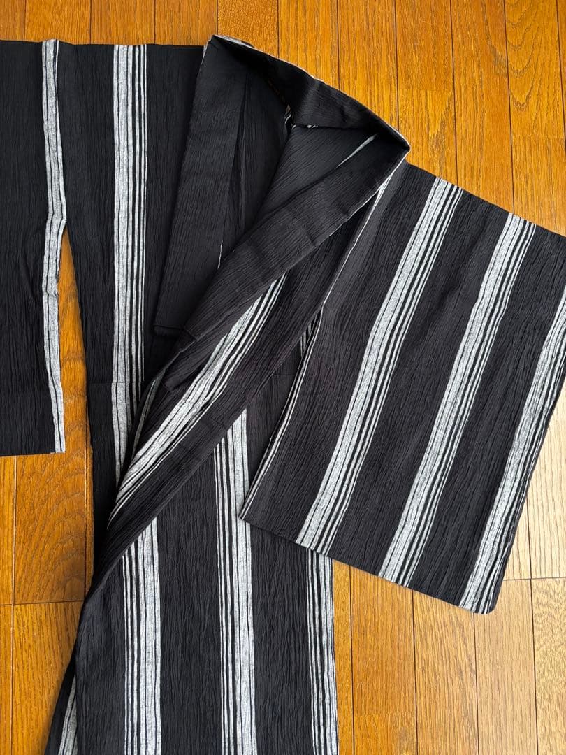 本日14時までのタイムSALE‼️近江縮　浴衣　夏着物　綿麻