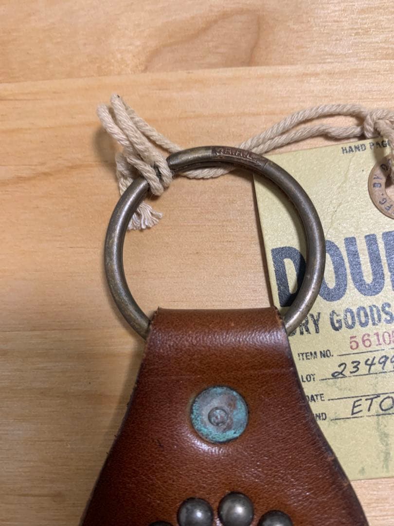 新品未使用タグ付き　RRL ダブルアールエル レザー キーホルダー キーリング