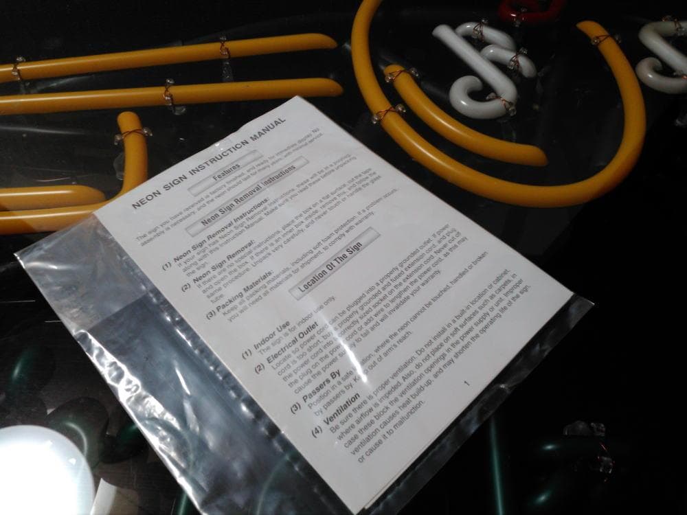 ビンテージ│ハイネケン│トランペット│ネオンサイン│音符ネオン