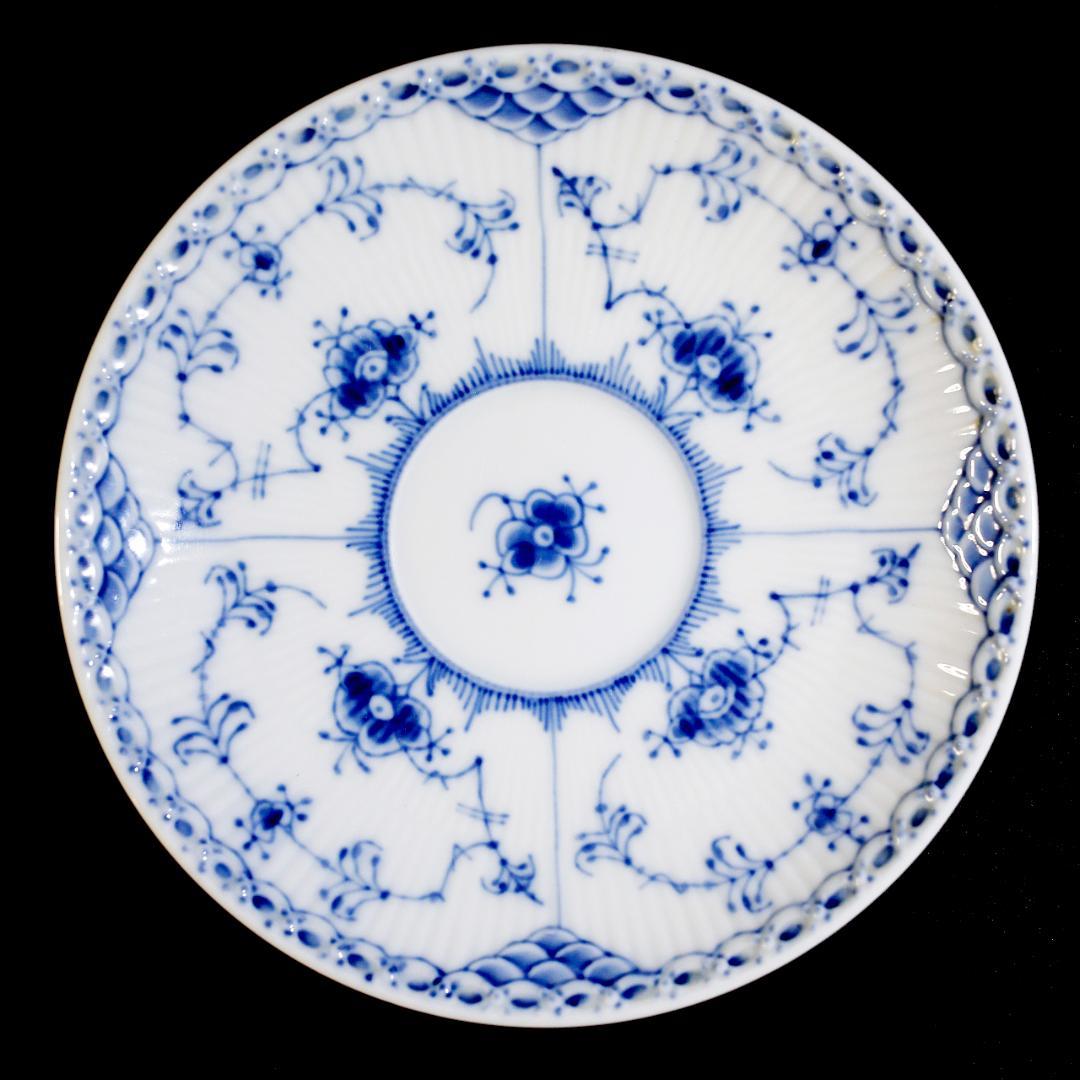 【美品 ２客】ロイヤルコペンハーゲン ハーフレース ダブルハンドル スープカップ