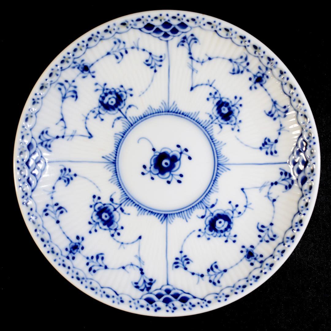 【美品 ２客】ロイヤルコペンハーゲン ハーフレース ダブルハンドル スープカップ