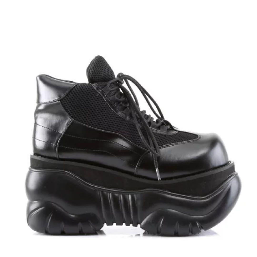 え*る様 新品未使用⭐️ Demonia デモニア 厚底スニーカー ブーツ 黒2