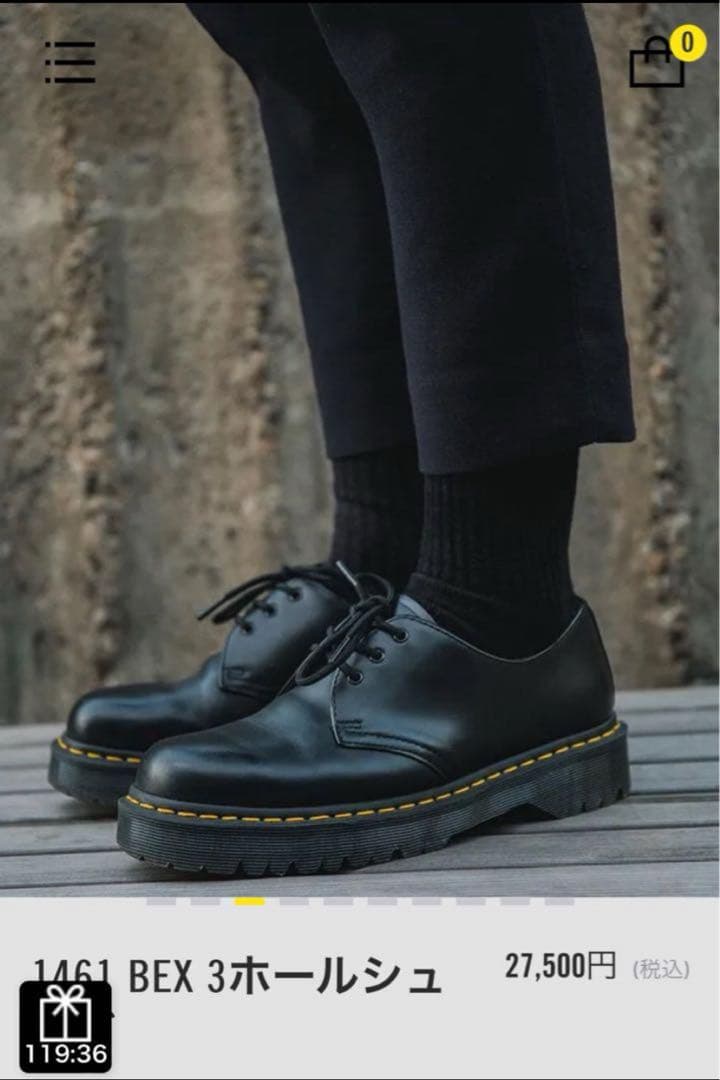 Dr. Martens 1461 BEX 3ホールシュー ブラック