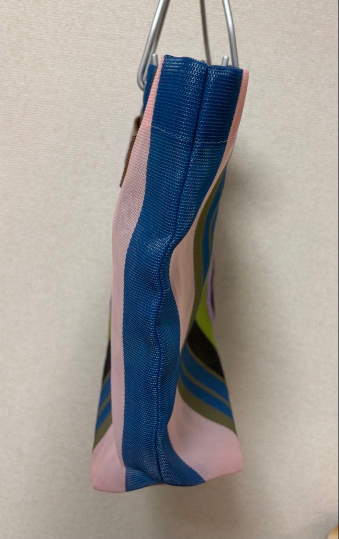 【美品】マルニMARNI マルニマーケットストライプバッグ