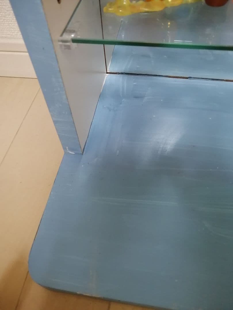 コレクションガラスケース アンティークブルー　フィギュア