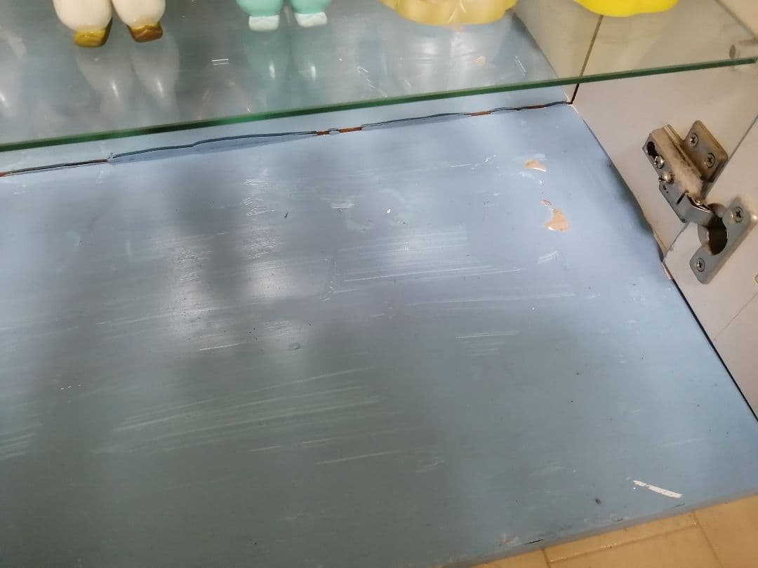 コレクションガラスケース アンティークブルー　フィギュア