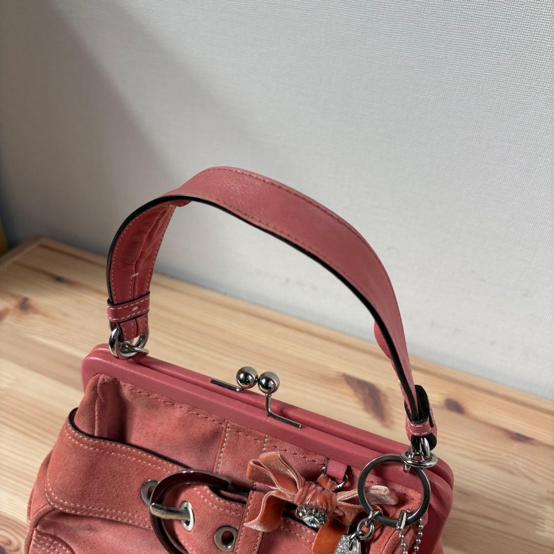 バッグ Coach Soho Kisslock Hand Bag Pink
