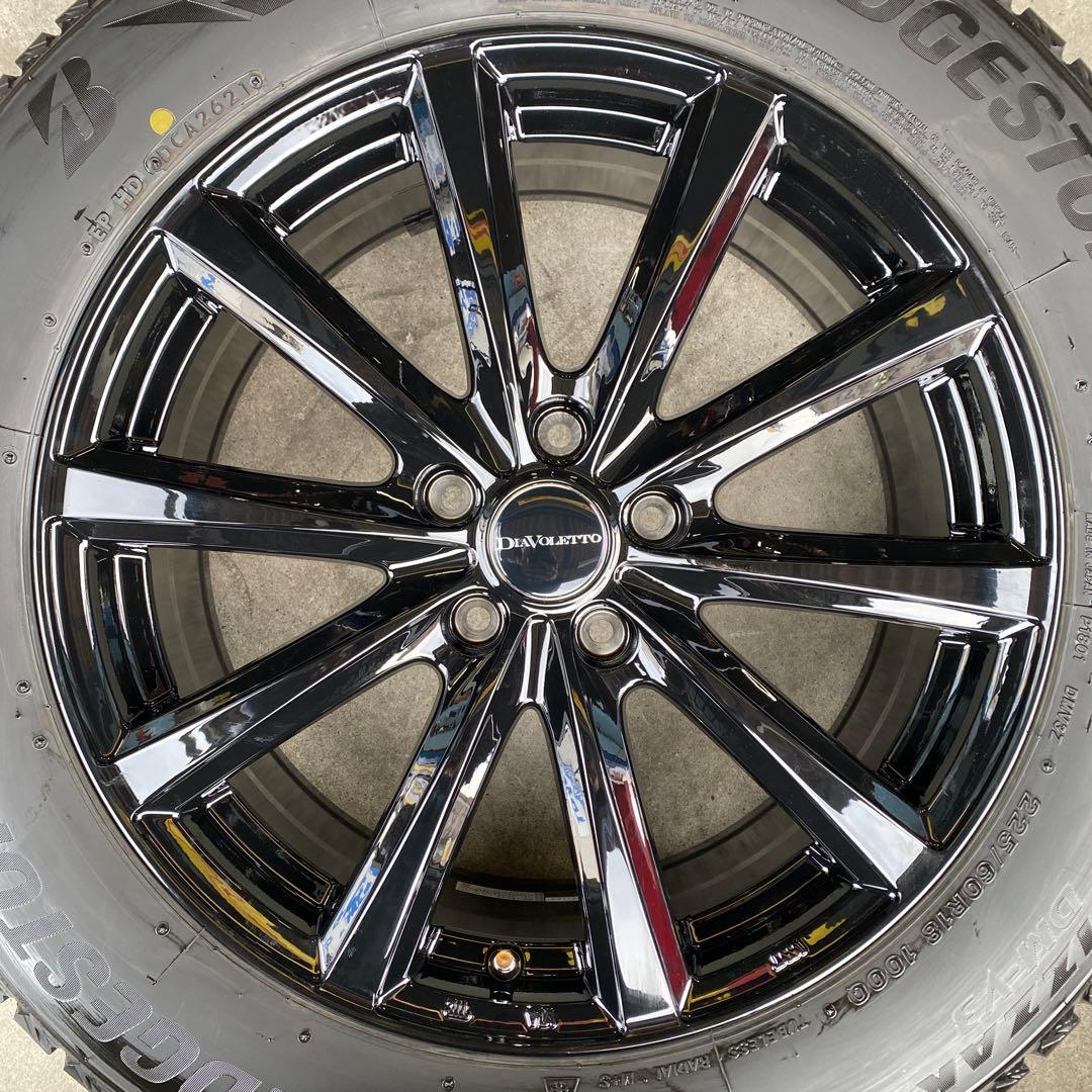 中古ブリヂストンスタッドレスセット225/60R18ハリアー、エクストレイル