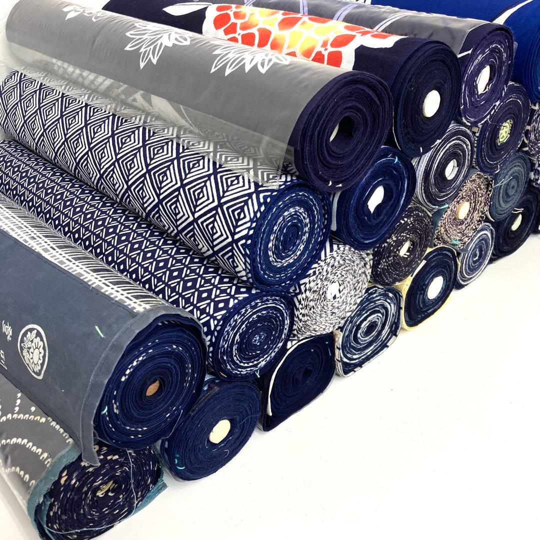 ワカメ 【TAMA屋】全て綿 全て浴衣反物 まとめ26点 TM 1982