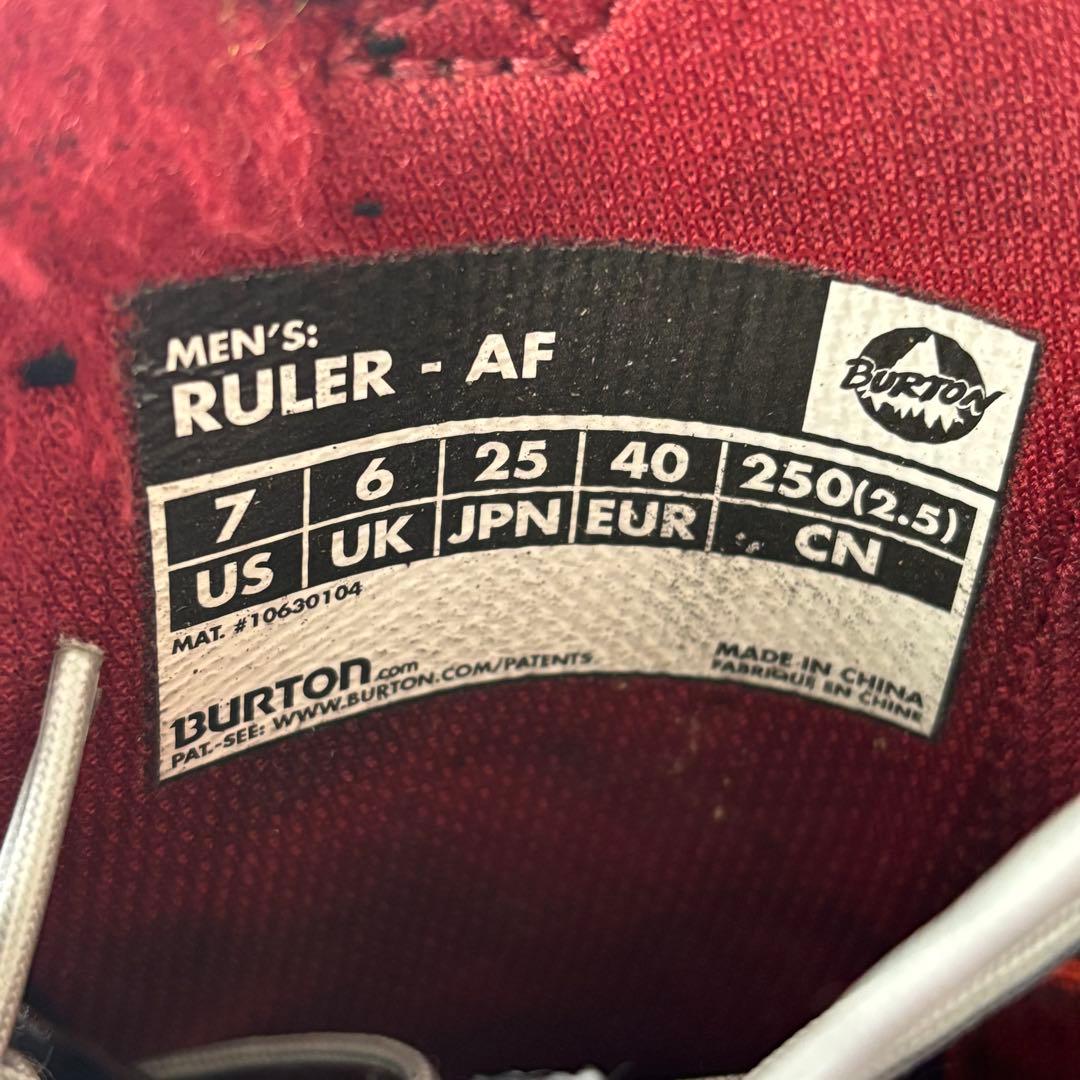 バートン ルーラー アジアンフィット スノボブーツ メンズ 25cm
