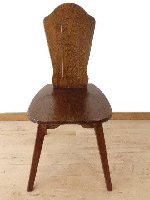 勇峰工芸　チロル　イス④　チェアー　ナラ材家具　 旭川家具　再塗装済　ＵＳＥＤ