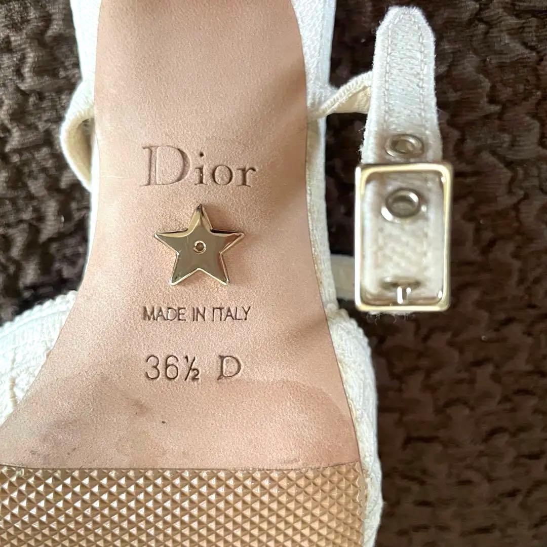 Christian Dior クリスチャンディオールベージュ✨サンダル 36.5