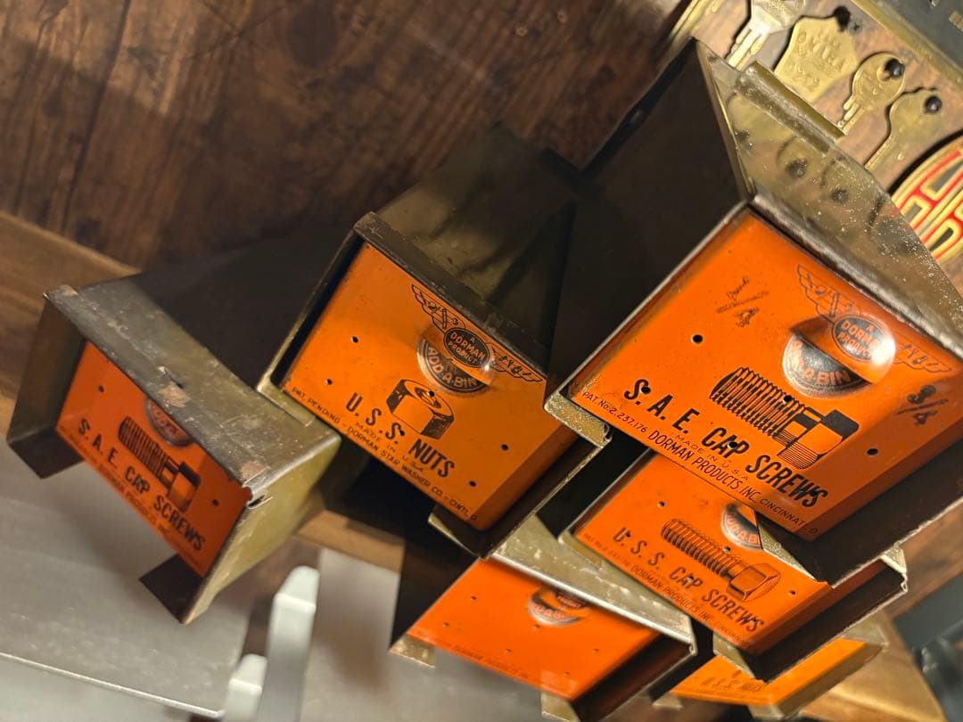 USAパーツキャビネット×6連結／1950s／DORMAN PRODUCTS