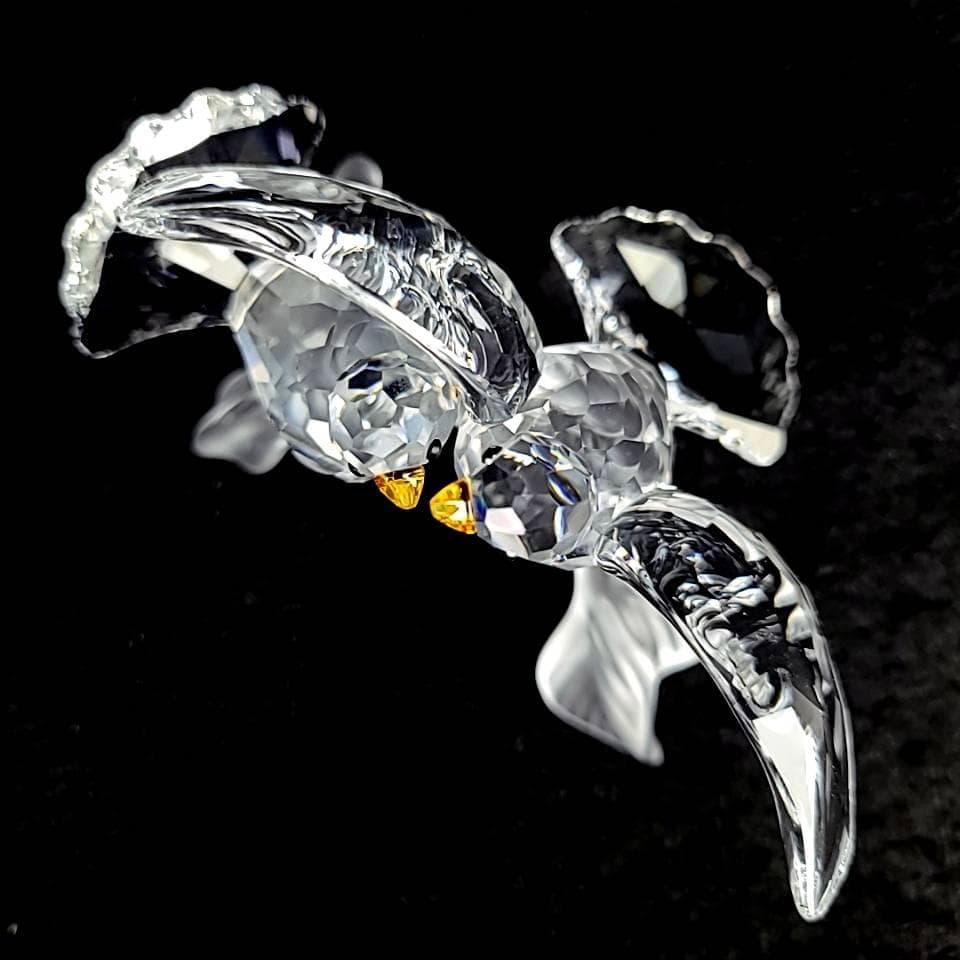 ◆未使用級◆スワロフスキー　キジバト　鳥　鳩　置物　箱つき