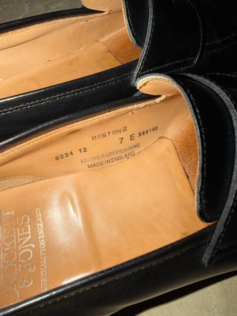 クロケット＆ジョーンズ（Crockett&Jones）黒 ローファー ボストン