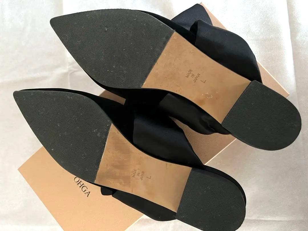 ohga ベルベットリボンパンプスL size