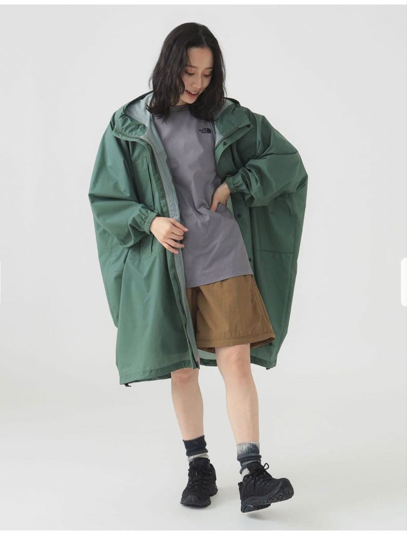 【美品】ノースフェイス レインコート レディースM