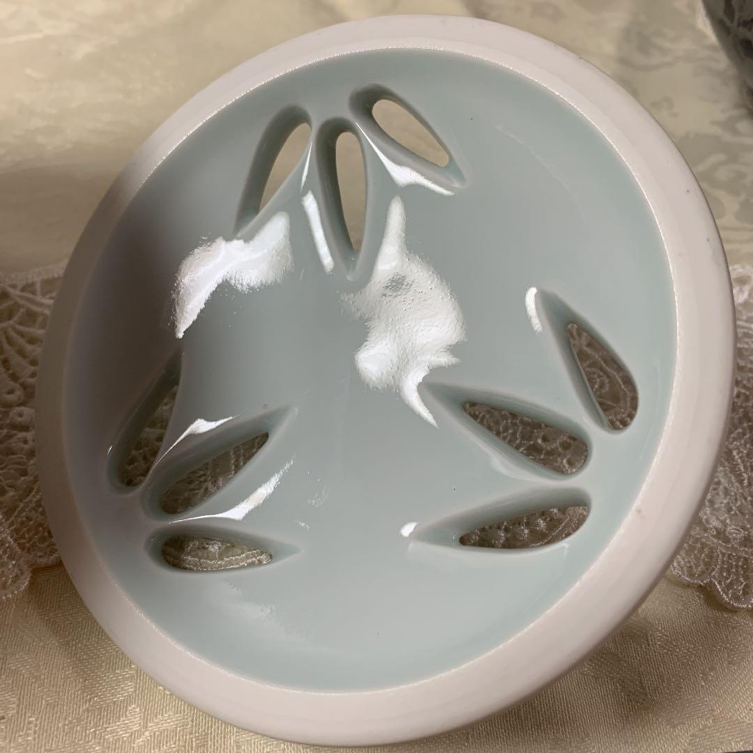 青白磁　香炉　美品　秀作　作家物　手造り