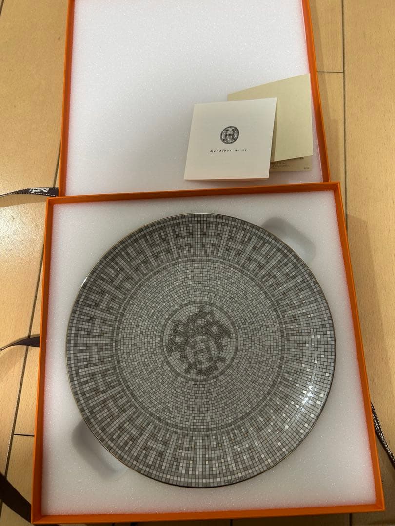 最終価格⭐️エルメス モザイク24 プラチナ　デザートプレート⭐️