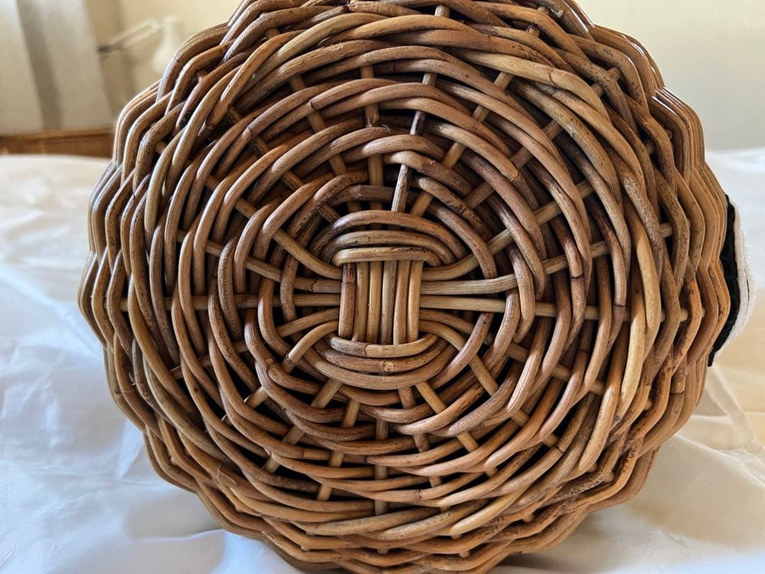 エバゴスebagosオカイモノカゴ・スワン付きバスケット　保存袋つき