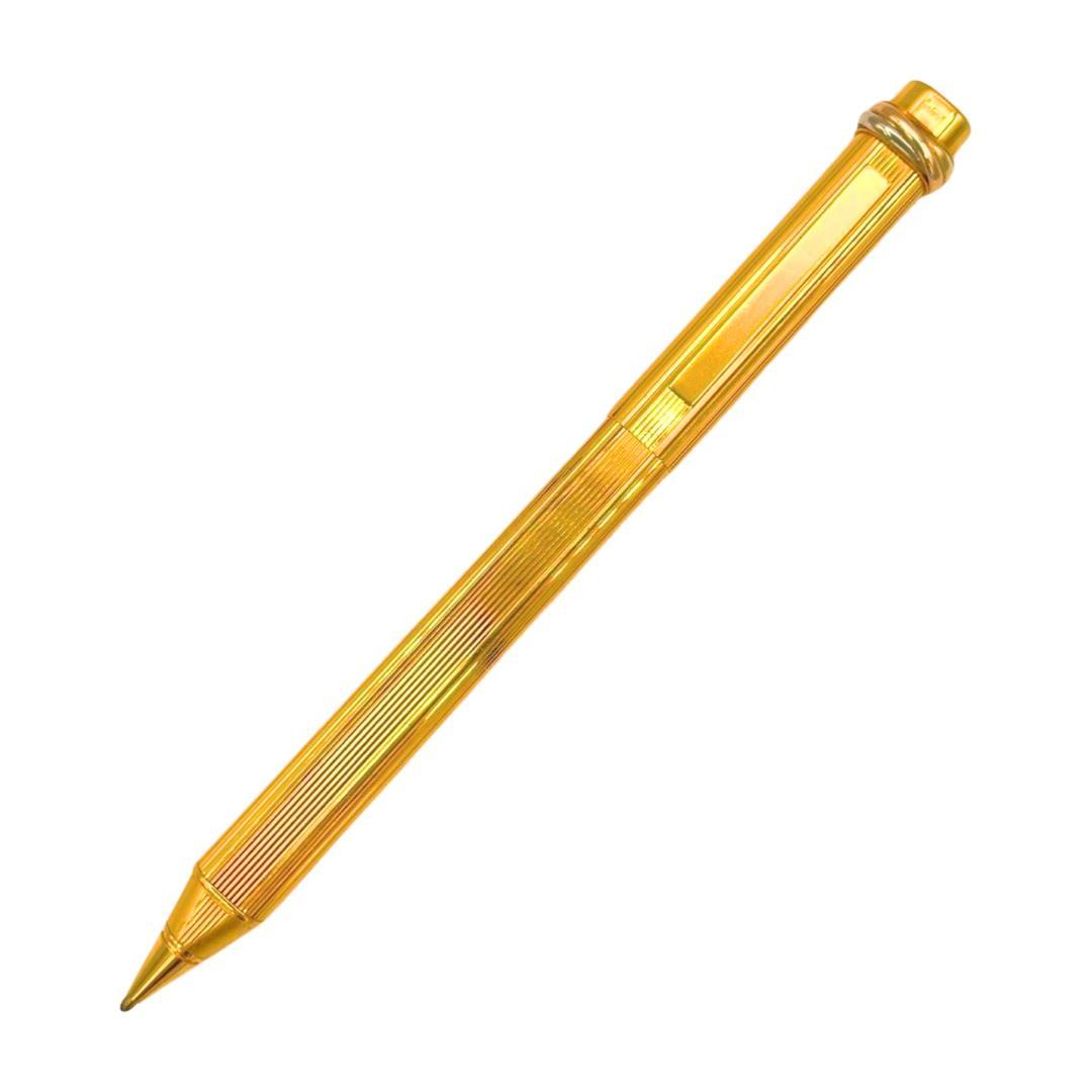 CARTIER カルティエ GP トリニティ ボールペン キャップ式 ゴールド