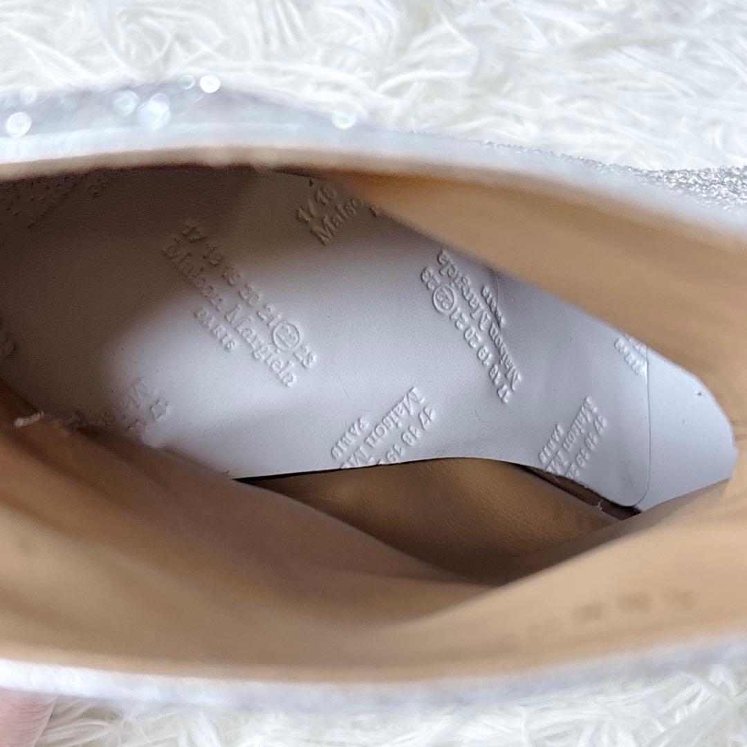Maison Margiela 足袋ブーツ グリッター シルバー 38