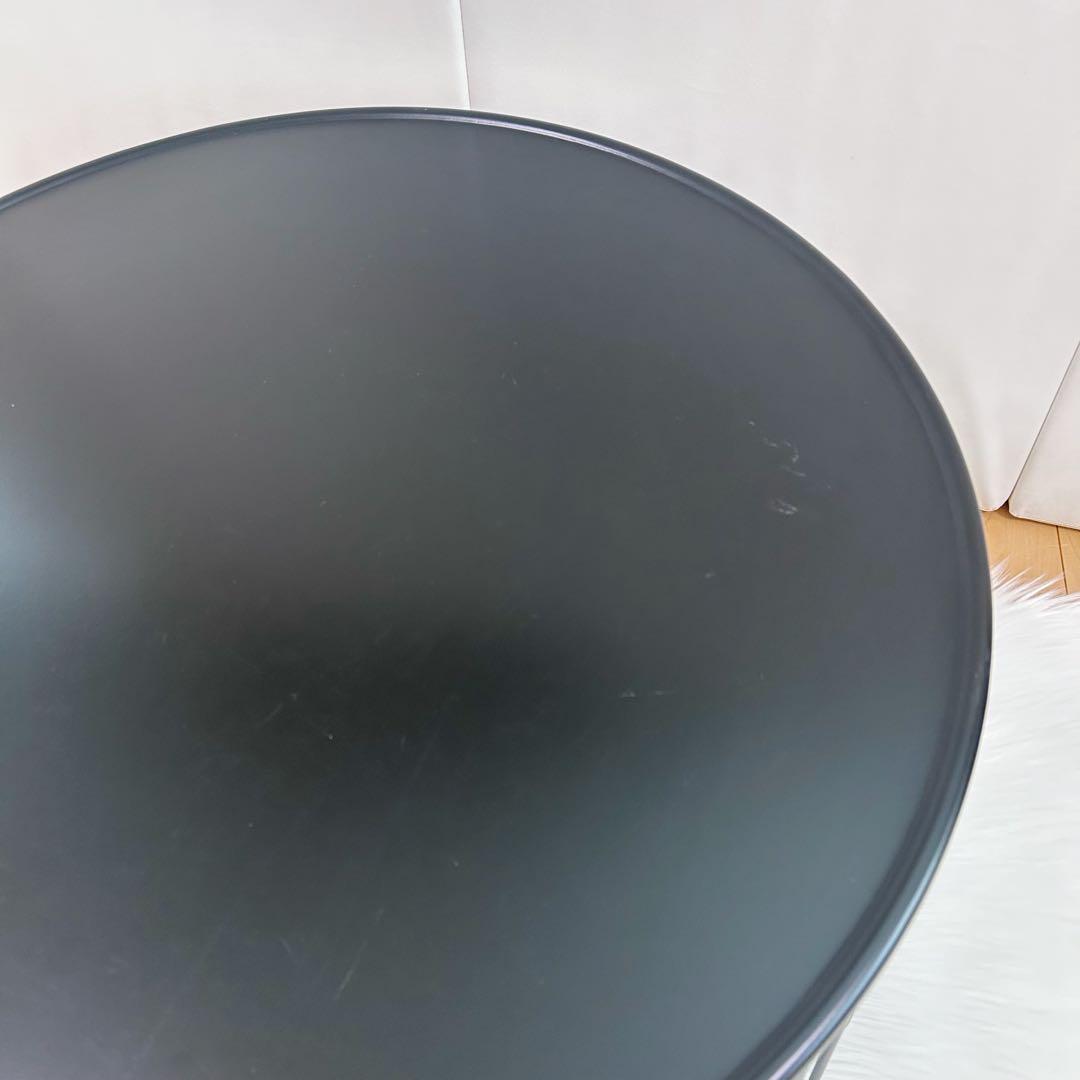 コーヒーテーブル　オールアイアン　丸型　ブラック　カウチテーブル　アンティーク