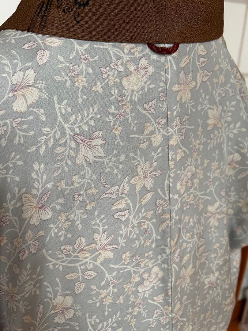 シナモンカラーこっくり茶色の着物コート　裄69.5