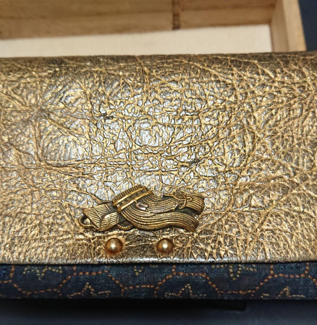 逸品 江戸後期 金唐革 煙草入れ 叺 掲げ物 工芸品 煙管入れ