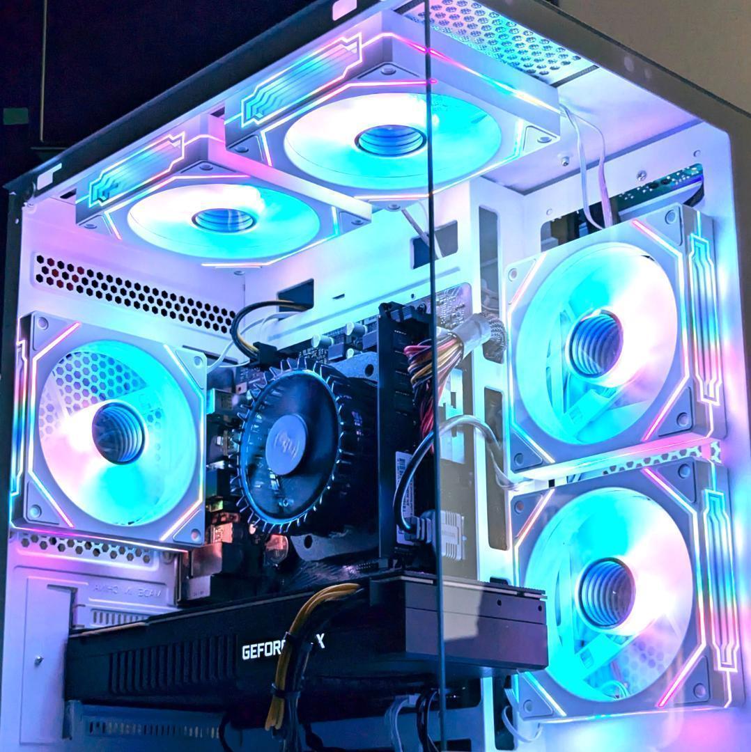 【TITANIUM】✨高性能✨白い光る✨ゲーミングPC✨RTX3080①