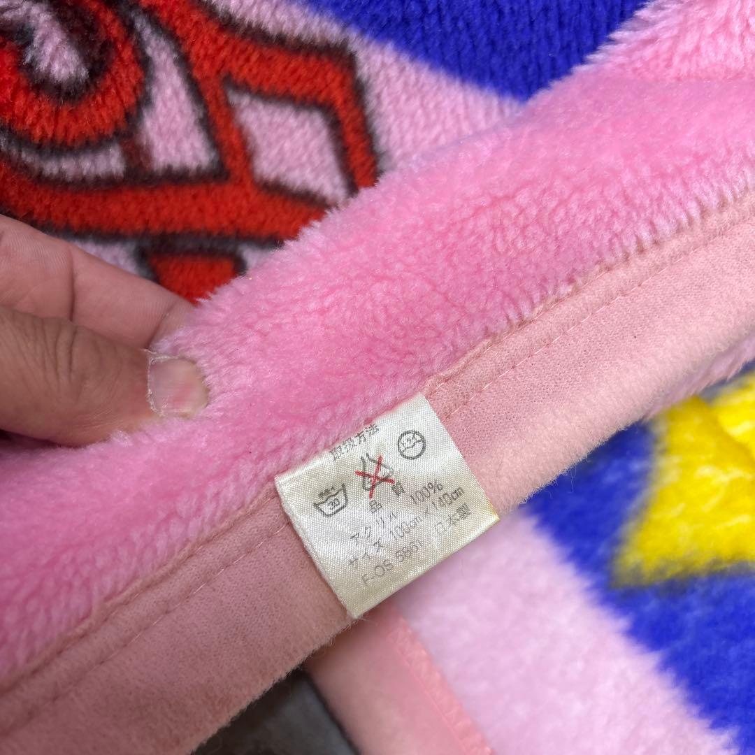 当時物　90s セーラームーン セーラースターズ　ビックプリント　毛布