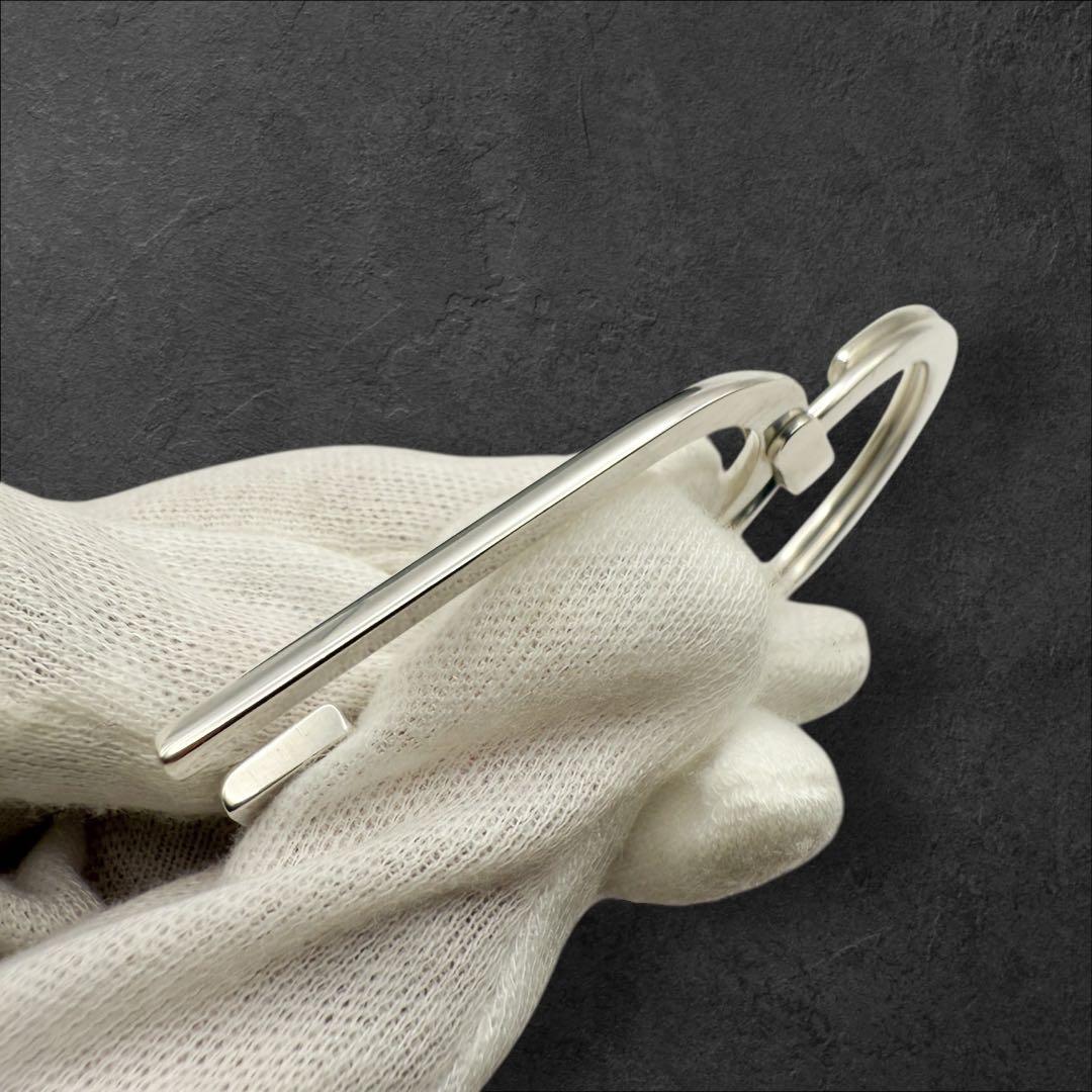 美品 GUCCI キーリング Gデザイン シルバー925 ロゴ刻印