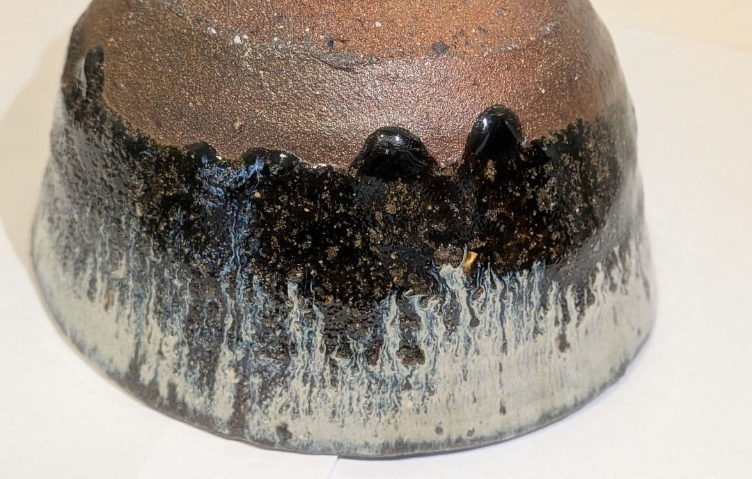 『丸田宗彦』朝鮮唐津茶碗　内田皿屋窯　佐賀　共箱　共布栞