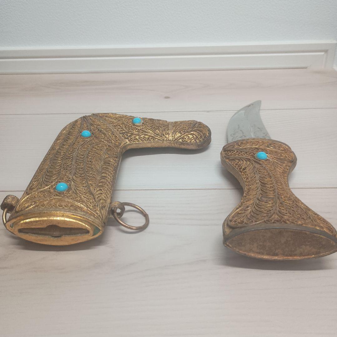 アラブの短剣　ハンジャル　オマーンの伝統工芸品　アンティーク