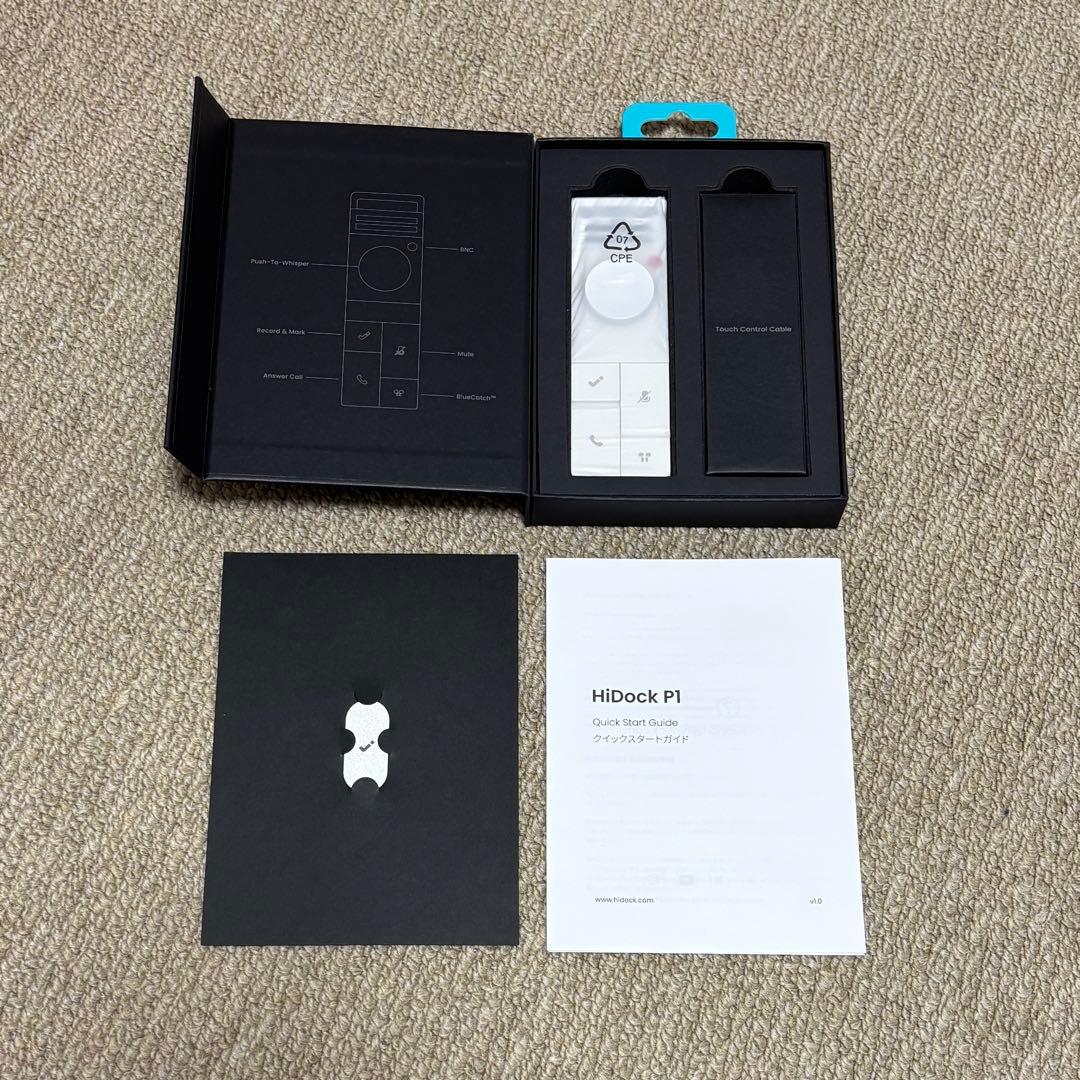 HiDock P1　ワイヤレスイヤホン対応 AI音声レコーダー