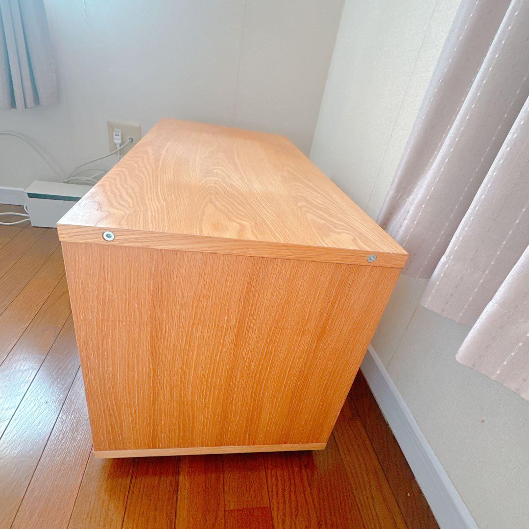 無印良品　木製AVラック スタッキングキャビネット 【幅82.5cmオーク材】