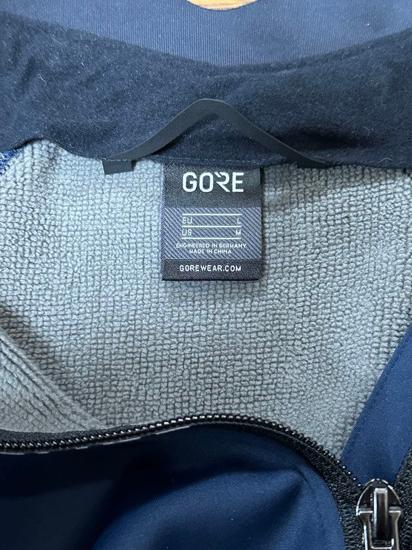 GOREウェア　メンズ　冬用サイクルジャケット　ネイビー　サイズL