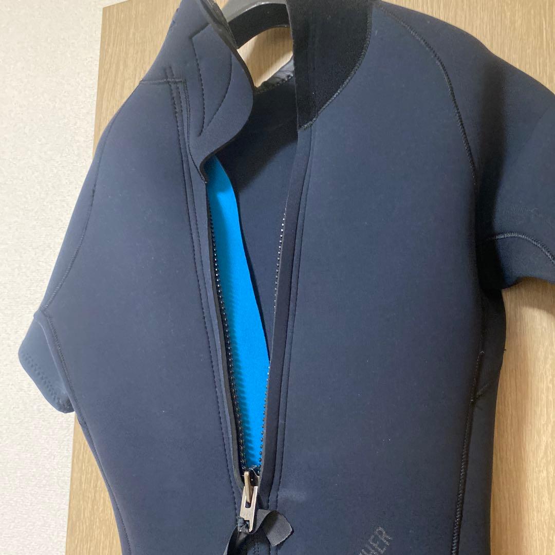 ムラサキスポーツスリーウェザー黒 シーガル ウェットスーツ 半袖サイズXL