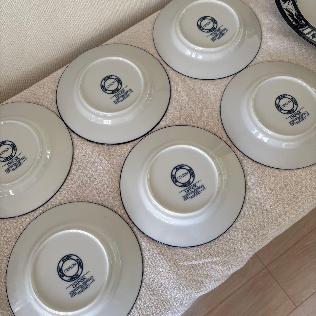 ダンスク(DANSK) セイロン(CEYLON) 大皿1枚　中皿6枚