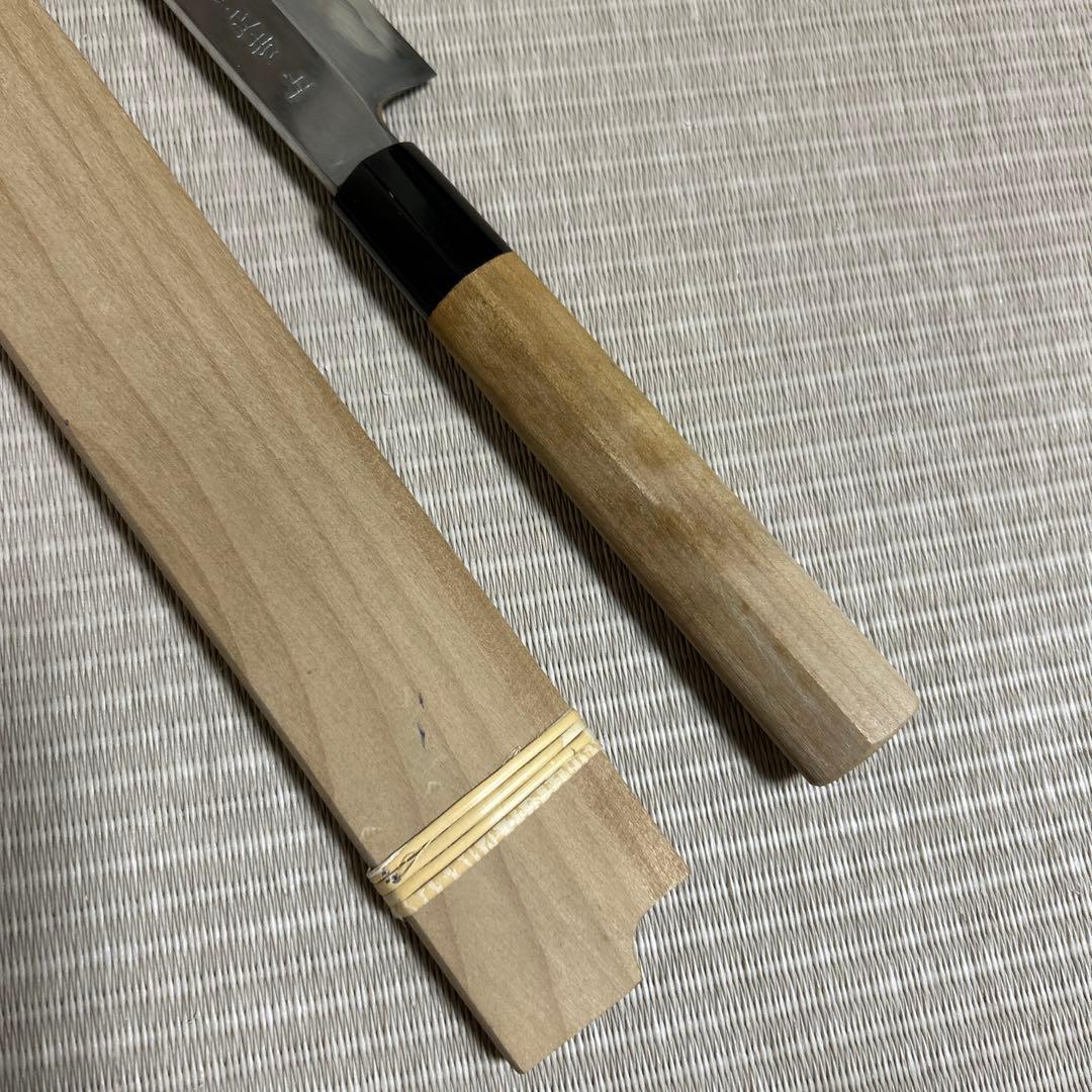 ほぼ未使用に近い　柳刃　包丁　和包丁　尚台正吉　白鋼　刺身包丁　鞘付き