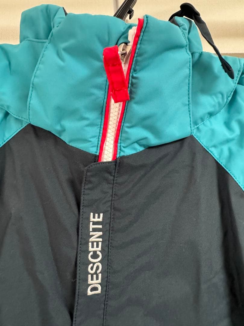 DESCENTE 子ども用スキーウェア 黒/青